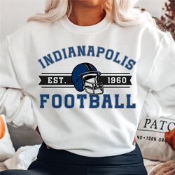 Indianapolis Football Sweatshirt, Vintage Indianapolis Football Crewneck Sweatshirt, Indianapolis tshirt, Indianapolis H