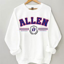 Josh Allen Sweatshirt, Buffalo Football Sweatshirt, Vintage Style Buffalo Sweatshirt, Josh Allen Shirt, Josh Allen Crewn