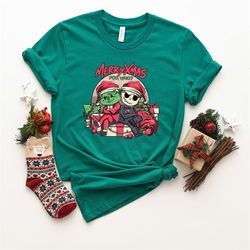 Merry Christmas For Who Shirt, Jack And Grinch Shirt, Holiday Shirt, Merry Christmas Shirt, Christmas Shirt, Christmas G