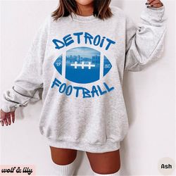 Detroit Lions Detroit Lions Shirt Detroit Lions Sweatshirt Detroit Lions Vintage Michigan Sweatshirt Detroit Lions Footb