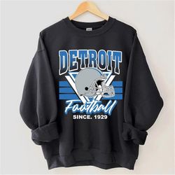 Vintage Detroit Football Shirt, Detroit Football Hoodie, Detroit Football Women Shirt, Detroit Michigan Football