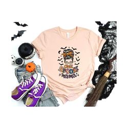 One Spooky Mama Shirt, Retro Halloween Shirt For Mother, Halloween Mom Shirt, Halloween Mama Shirt, Spooky Season Shirt,