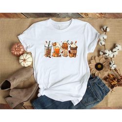 Fall Pumpkin Coffee T-Shirt, Fall Pumpkin T-Shirt, Thanksgiving Shirt, Fall Tshirt, Pumpkin Shirt, Coffee Pumpkin Shirt,