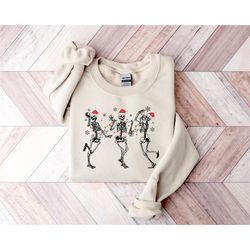Christmas Dancing Skeleton Sweatshirt, Skeleton Christmas Shirt, Christmas Crewneck, Holiday Sweater, New Year Shirt, Ch