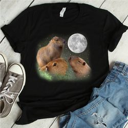 three moon capybaras shirt | capybara, capybara shirt, capybara t-shirt, capybara t shirt, capybara tee, capybara tshirt