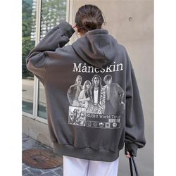 Maneskin Hoodie, Mneskin Band Sweatshirt, Maneskin Rush Band Music Shirt, Bootleg Rock Vintage Retro 2023 World Tour Shi