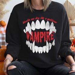 Bleeding Me Dry Vampire Sweatshirt, Distressed Skeleton Oversized Sweatshirt, Vintage, Love, Halloween Tshirt, Vampire,