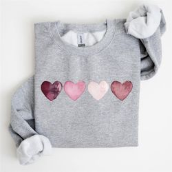 Valentine Heart Sweatshirt, Cute Valentine Sweatshirts, Valentine Comfort Colors Tshirt, Vintage Valentine Sweatshirt, V