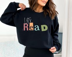 Lets Read Sweatshirt, Book Sweatshirt, Bookish Crewneck, Book Lover, Librarian Sweatshirt, Book Lover Gift, Unisex Fit