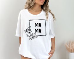 Mama Shirt, Floral Butterfly Mama Tee, Checkered Mama Shirt, Custom Mama Shirt, Gift For Mom, Butterfly Mama Sweartshirt