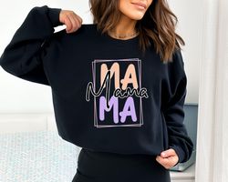 Mama Sweatshirt, Mama Shirt, New Mama Hoodie, Pregnancy Reveal Hooded, Mama to be T-shirt