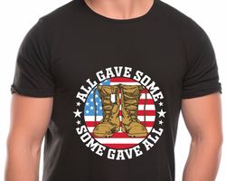 Memorial Day Shirt, All Gave Some, Some Gave All, Patriotic Shirt, Veteran Gift, Army Tee, Military USA, Memorial Day, V