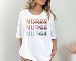 Nurse Love Inspire Heal Shirt, Nursing Shirt, Nurse Week Shirt, Nursing School Tee, RN Shirt, Registered Nurse Shirt, Nu