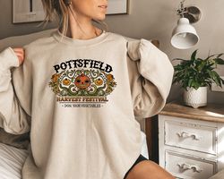 Pottsfield Harvest Festival Sweatshirt Gift For Autumn, Vegetables Fall Shirt, Autumn Harvest Tshirt, Goth Clothing