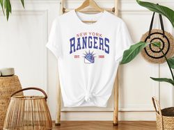 New York Rangers Shirt, New York Rangers Unisex Shirt, Rangers Fans, Rangers Shirt, Vintage NHL Shirt, New York Hockey,V