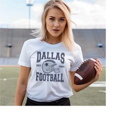 Dallas Football Shirt, Dallas Football Tees, Vintage Style Dallas Football Shirt, Dallas Fan Gift, Game Day