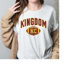Kingdom KC Shirt, Kingdom Shirt,  Kansas City Tees, KC Baseball Fan Shirt, Football Shirt for Women, Football Tees