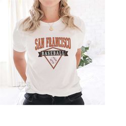 san francisco baseball shirt, football tee, san francisco gift, football shirt for mom, vintage style tees