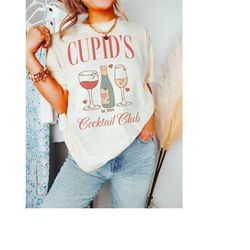 valentines day gift for her, valentines day shirt for women, galentines day shirt, cupids cocktail club shirt, trendy so