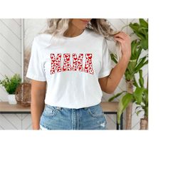 Maman tshirt, red hearts in mom's t-shirt, cute mom sweater, gift for a mother, mother's day, Valentine's Day mother