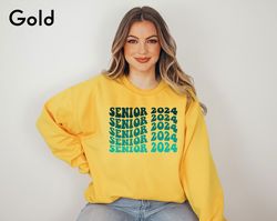 senior 2024 sweatshirt, high school graduation gifts for her, class of 2024 shirt, student gift, college grad sweater