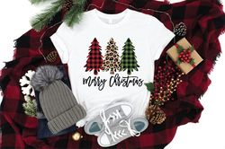 Merry Christmas shirt, Christmas Tree shirt, Christmas party shirt, Leopard Print Christmas Tree Shirt