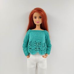 Barbie doll clothes 6 colors sweater