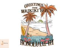 Greetings From Waikini Beach Honolulu