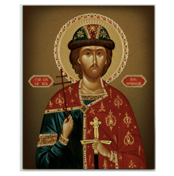 The Holy Prince Igor Chernigovsky | High quality icon on wood | Size: 5.1 x 6.5 inch | Made in Russia