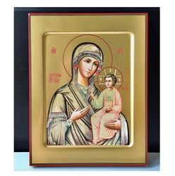 The Iveron Mother of God | High quality serigraph icon on wood | Sized at 7" x 5,5" | Made in Russia