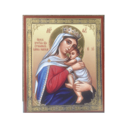 Hope for the hopeless Mother of God | Silver and Gold foiled icon | Size: 2,5" x 3,5" |