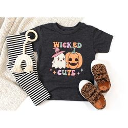 wicked cute retro halloween shirt, halloween baby onesie, little boo tee, fall baby shirt