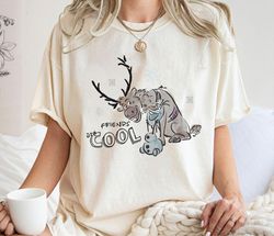 Olaf Sven Portrait Shirt, Smiling Friends Are Cool T-Shirt, Frozen Tee, Disney Family Vacation, Disneyland Trip