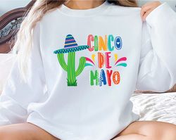 Cinco De Mayo Sweatshirt, Mexican Fiesta 5 De Mayo Sweatshirt, Fiesta Party Crewneck, Mexican Festival Gift, Happy Cinco