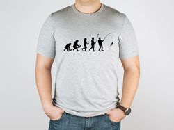 Evolution Fishing Shirt, Fishing Shirt, Fisher Gift, Evolution Shirt, Funny Fisherman Shirt, Born To Fishing Tshirt