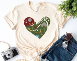 camping heart shirt, camp lover shirt, adventure shirt, camper gift, hiking tee, camper t-shirt, camp lover gift, campin