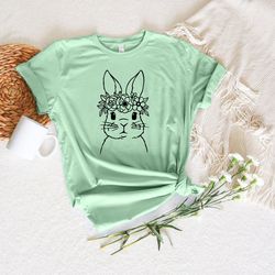 Just A Girl Who Loves Bunnies Shirt, Bunny Lover T-Shirt, Rabbit Shirt, Birthday Gift, Easter Bunny, Gift for Mom, Valen