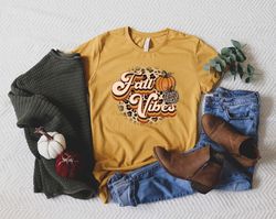 Fall Vibes Shirt, Pumpkin Shirts, Fall Shirt, Shirt for Women, Pumpkin Lover, Fall Shirt, Boho Fall Shirt