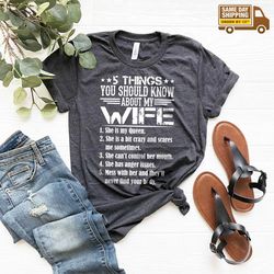 husband and wife shirt, funny husband gift, funny wife t shirt, best husband shirt
