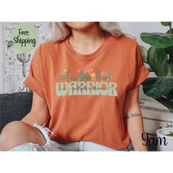 Floral Multiple Sclerosis Warrior Comfort Colors shirt gift for mom, Minimalist MS Awareness tee, Invisible chronic illn