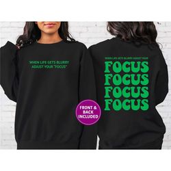 when life gets blurry adjust your focus shirt, funny t-shirt, camera lover shirt, woman for gift tee, photographer gift,