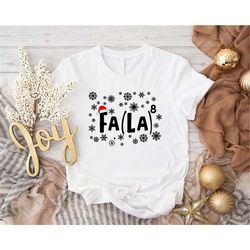Christmas Song Shirt, Fa La La Christmas Shirt, Snowflakes Shirt, Christmas Gift For Math Teacher, Xmas Music Teacher Sh