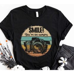 retro photography t-shirt, vintage photographer t-shirt, pastime clothes, graphic t-shirts for camera, birthday gifts fo