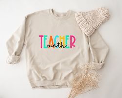 math teacher sweatshirt, math teacher hoodie, back to school teacher gift ideas, back to school sweatshirt, new math tea