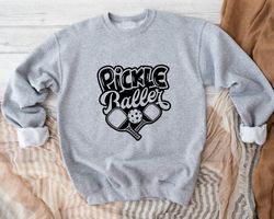 pickle baller sweatshirt, retro pickleballer gift, game day sweatshirt, pickleball player sweatshirt, pickleball lovers