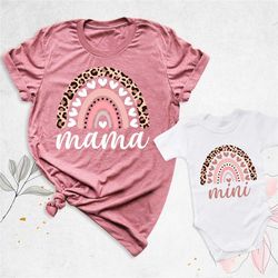rainbow mama mini shirt, mom and baby outfit, mommy and me, mom matching shirt, mother day gifts, new baby gift, baby sh