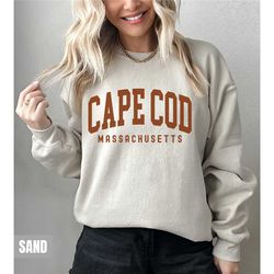 cape cod sweatshirt, cape cod hoodie, cape cod massachusetts gift, hometown travel sweatshirt, college style hoodie cape