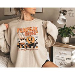 Pumpkin Spice Everything Nice Sweater, Vintage Fall Hoodie, Pumpkin Spice Latte Sweater, Fall Vibes Hoodie, Pumpkin Spic