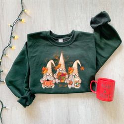 Gnomes Fall Sweatshirt, Cute Gnome Sweater, Fall Gift, Fall Shirt, Gift For Thanksgiving, Thanksgiving Gnome, Thanksgivi