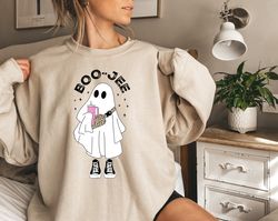 Halloween Ghost Sweatshirt, Boo Jee Shirt, Boo Shirt, Spooky Ghost Sweater, Spooky Season Ghost Sweatshirt, Spooky Vibes